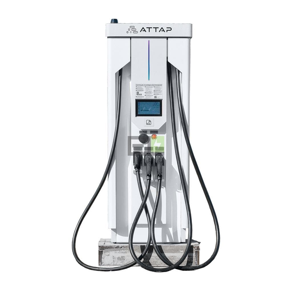 Зарядная станция АТТАР Альфа 150 кВт — CCS2 / GB/T DC / CHAdeMO / Type 3 (опционально).