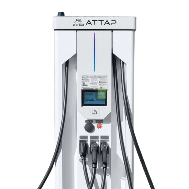 Зарядная станция АТТАР Альфа — 90 кВт — CCS Combo, CHAdeMO, GB/T DC, Type 2 (опционально)