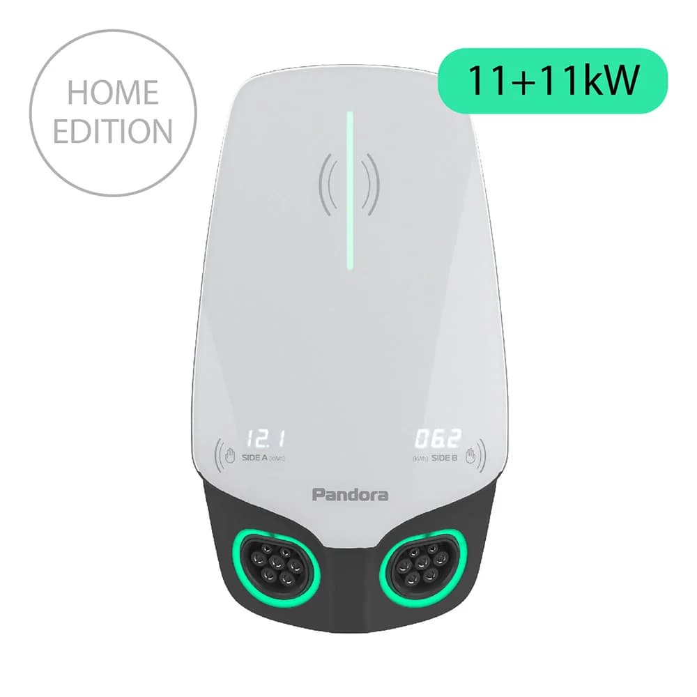 Зарядная станция для электромобиля Pandora Wall-E DUO Home Edition AC 11+11 кВт двух портовая