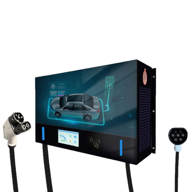 Зарядная станция Eco-link pro max 62 кВт: 40 кВт CCS2 + 22 кВт Gbt AC с кабелем 5м