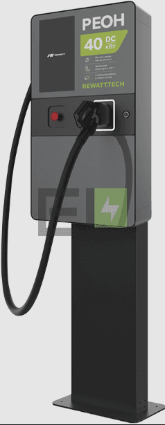 Зарядная станция ReWatt REON Mini — 7–40 кВт DC — CCS2 / GBT / NACS / CHAdeMO