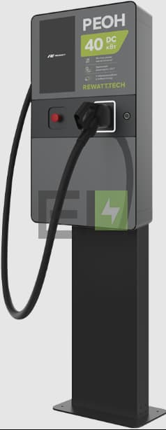 Зарядная станция ReWatt REON Mini — 7–40 кВт DC — CCS2 / GBT / NACS / CHAdeMO